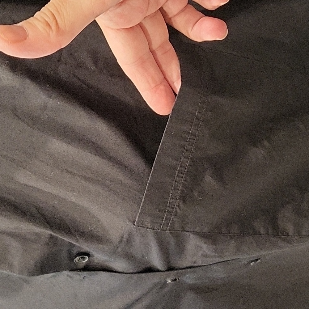 Quince Boyfriend  Organic Cotton Poplin Button Down Black Small Last One - Picture 5 of 10